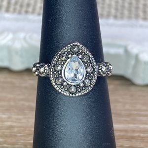 NEW Size 6 Teardrop Pear Shape Gem Fashion Ring